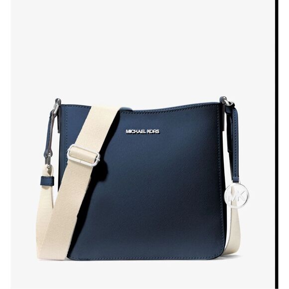 Michael Kors Jet Set Travel Navy Marine Blue with Silver Hardware - Picture 2 of 13